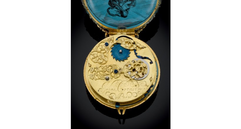 Jehan Cremsdorff Gold, Enamel and Diamond-set Verge Pocket Watch