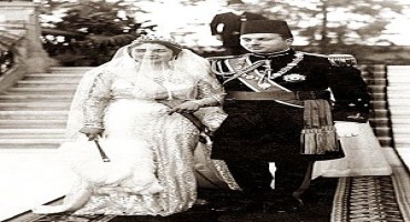 The wedding of King Farouk and Queen Farida	