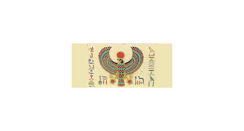 The Falcon god Horus ( God of the Sky)