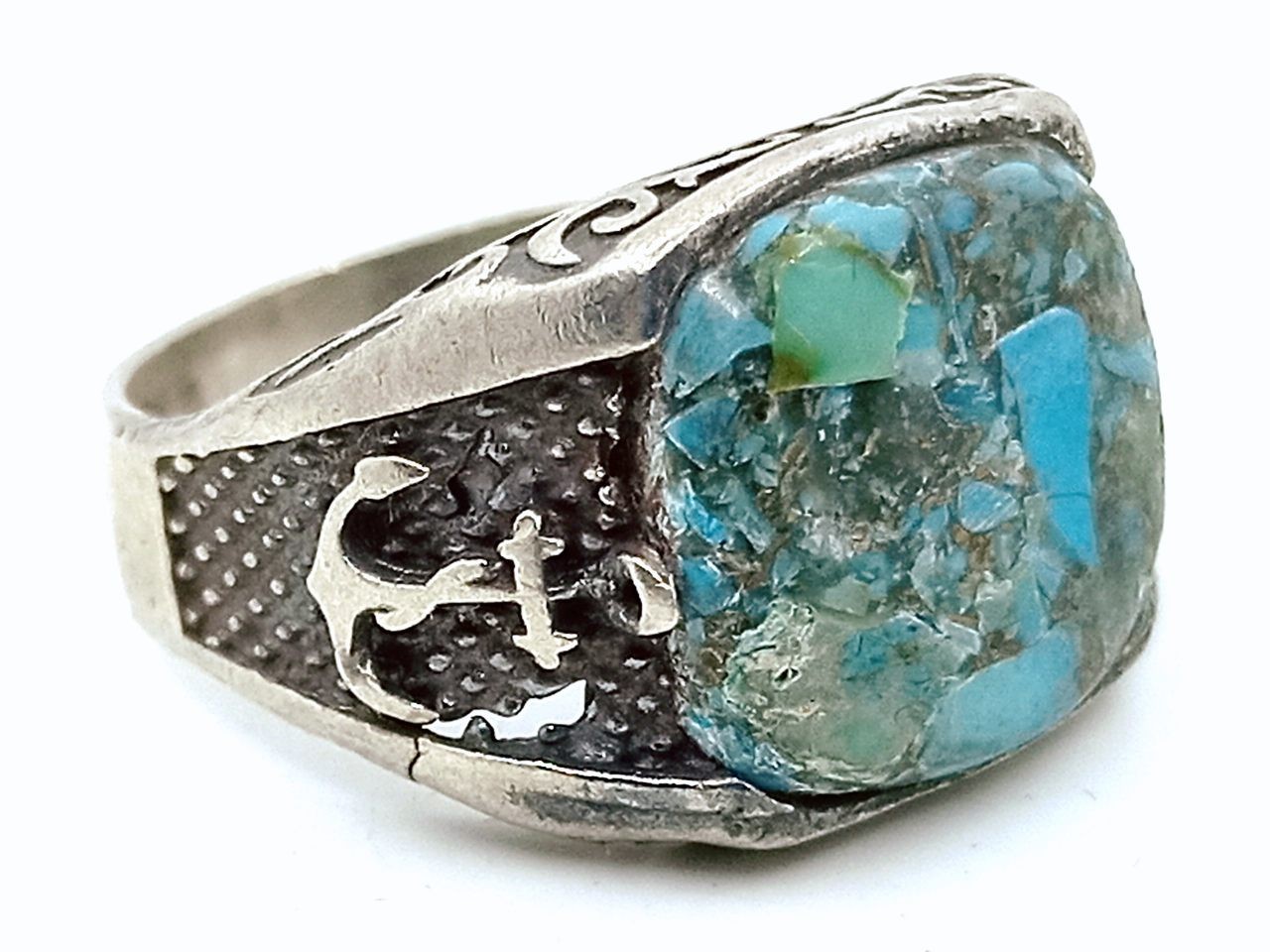 Silver ring  with turquoise stone