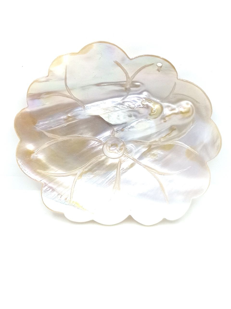 Seashell with pearls