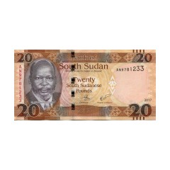 20 South Sudanese Pounds - 2017
