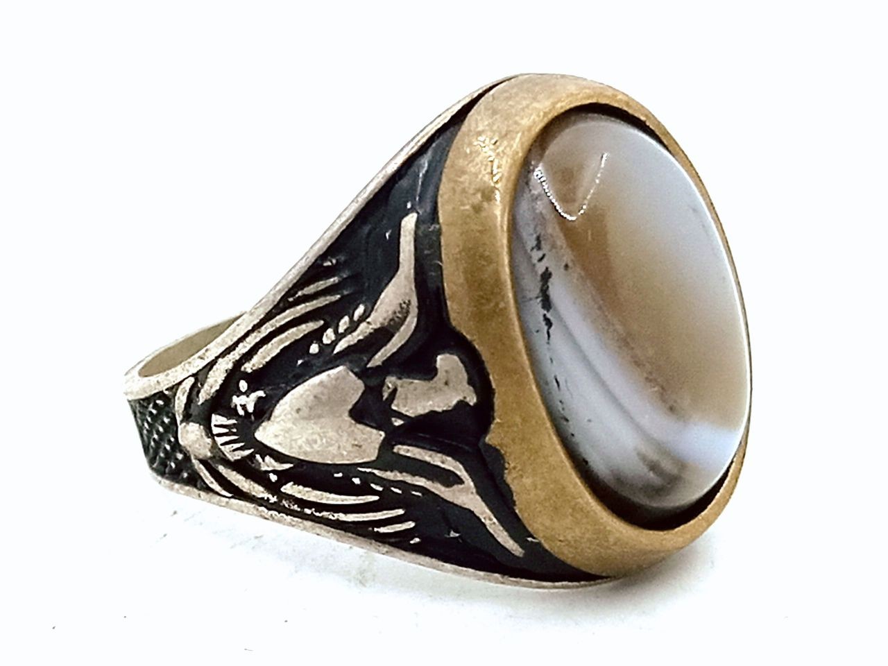 Sulaymani Agate stone ring