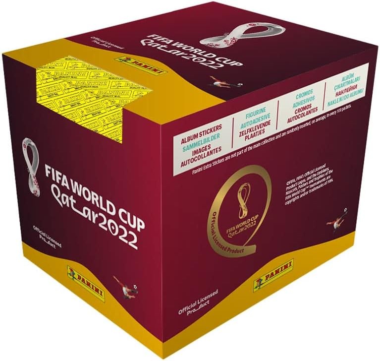 Panini FIFA World Cup Qatar 2022 Stickers Box (50 Packs*5 Stickers)