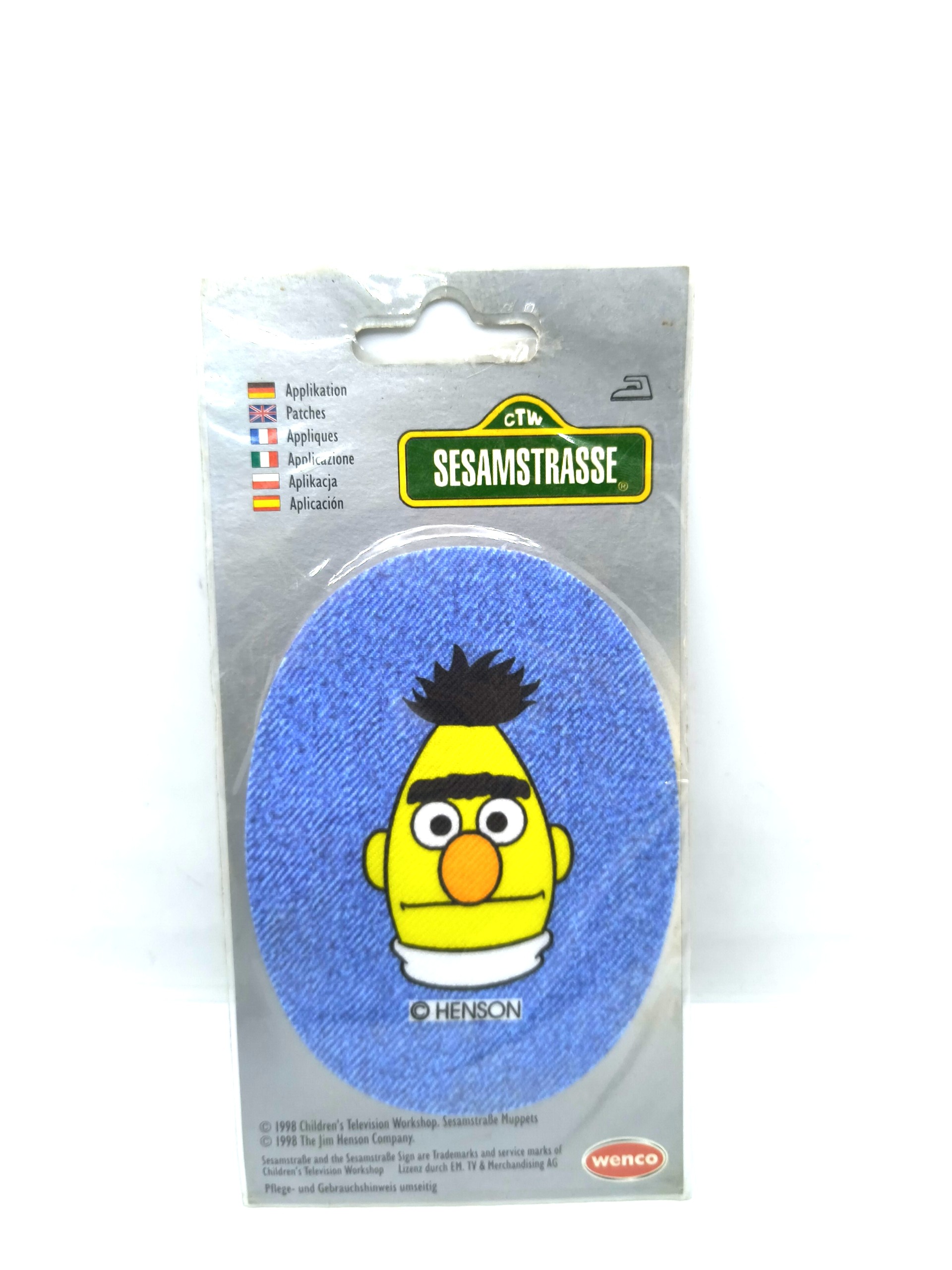 Badge featuring the cartoon character Bert from "Sesame Street"