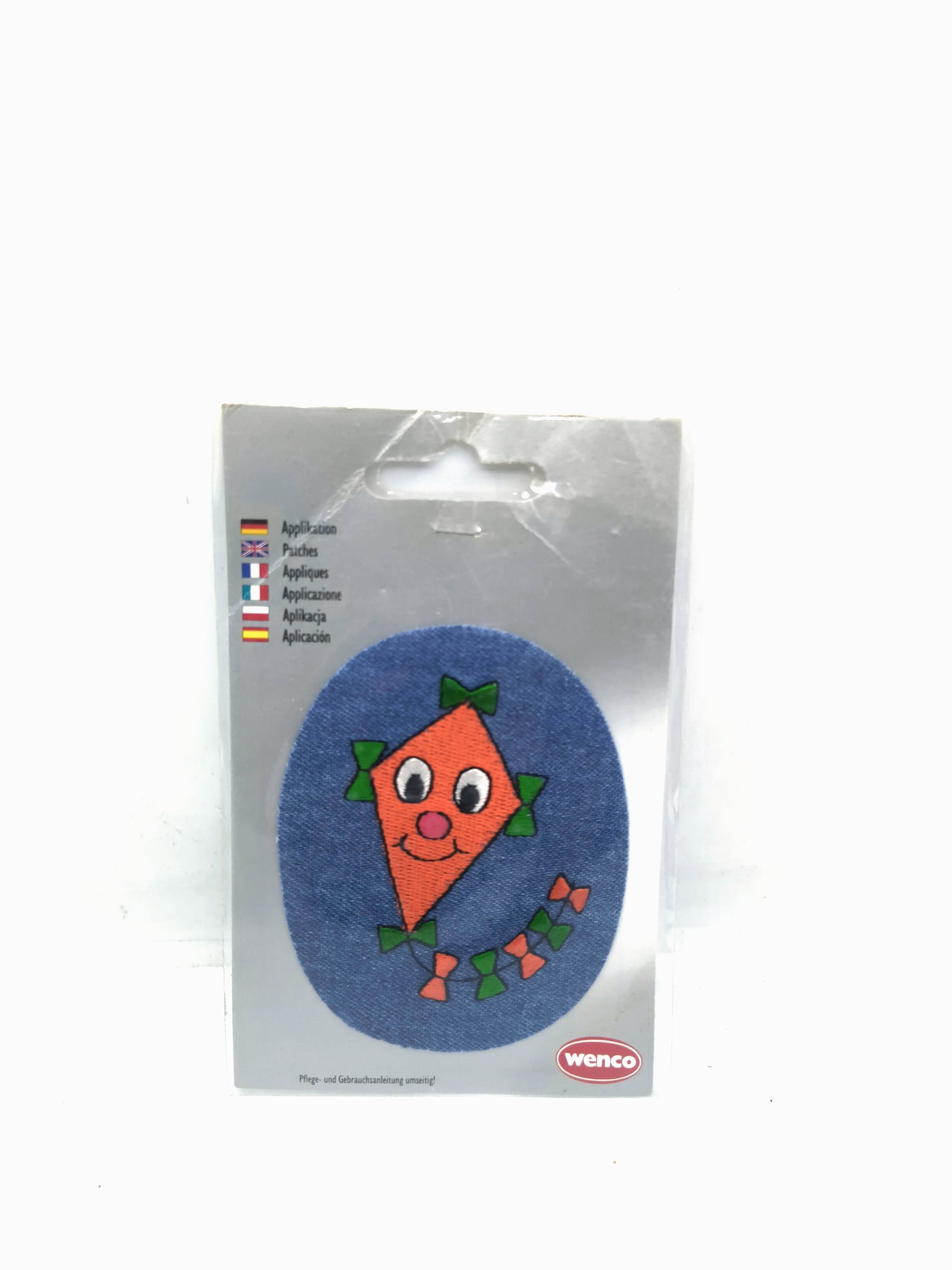 Flying character badge