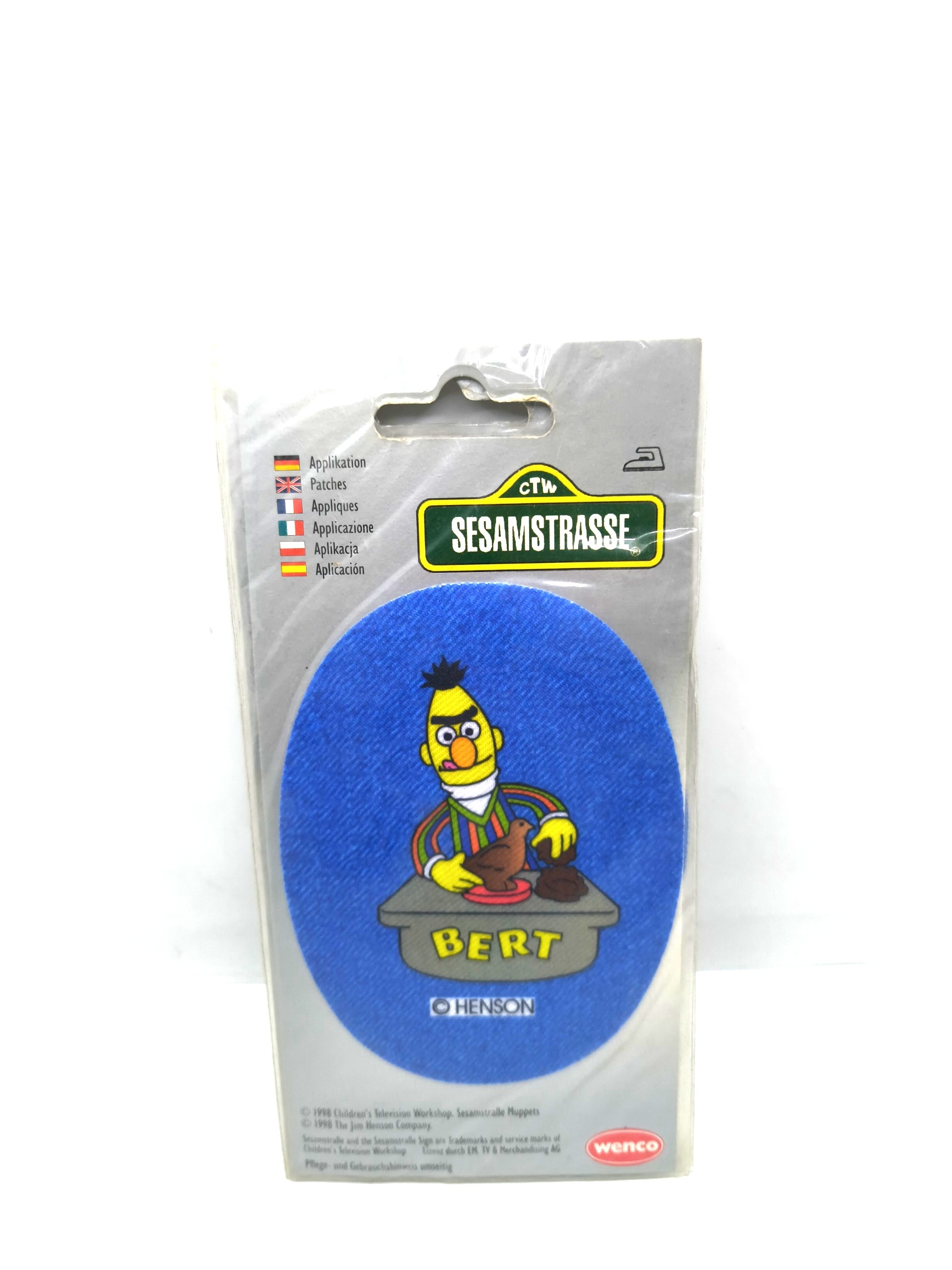 Badge featuring the cartoon character Bert from Sesame Street