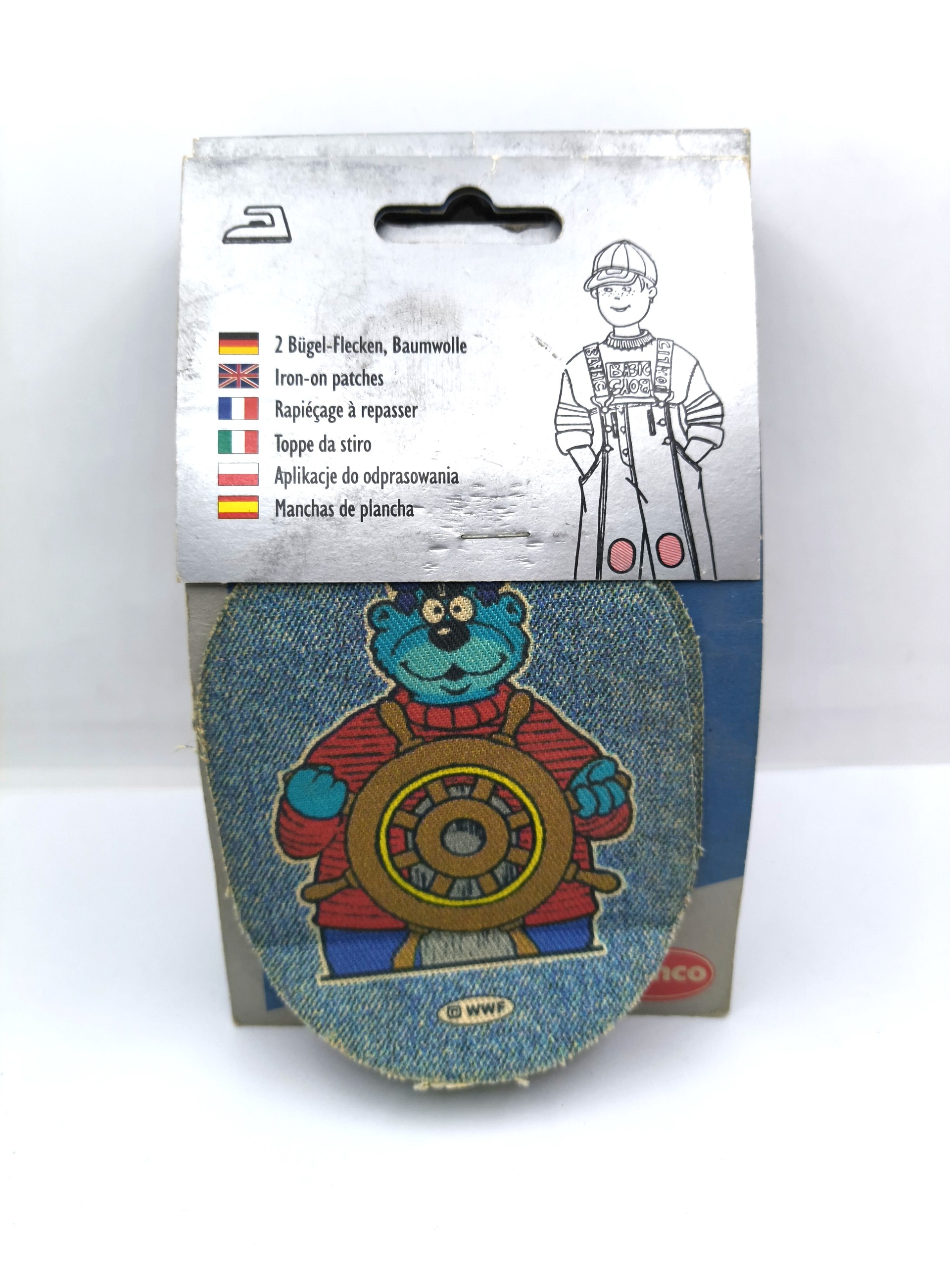 Bear character badge