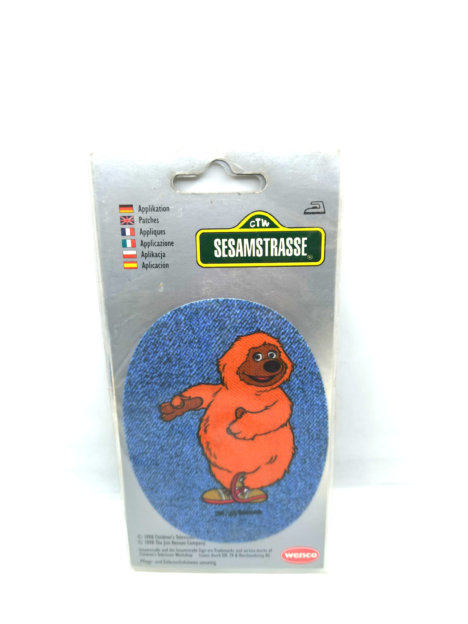 IRON PATCH&STICKERSSesame Street cartoon character badge