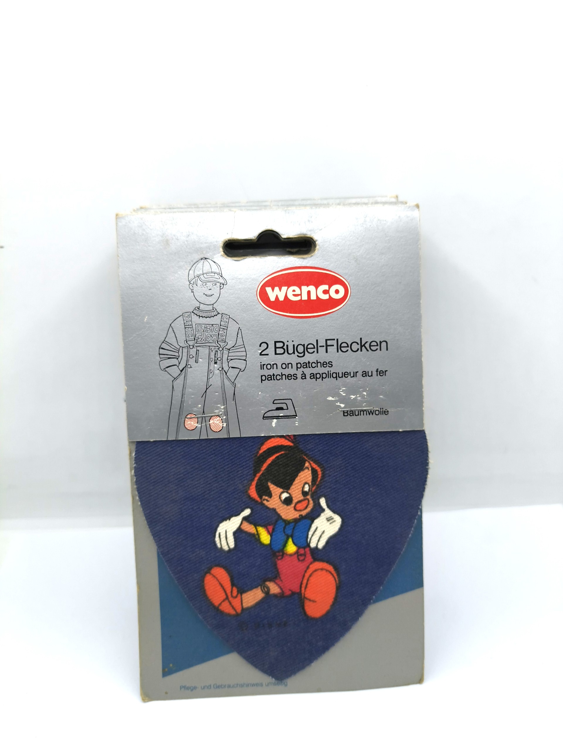 Pinocchio cartoon character badge By WENCO