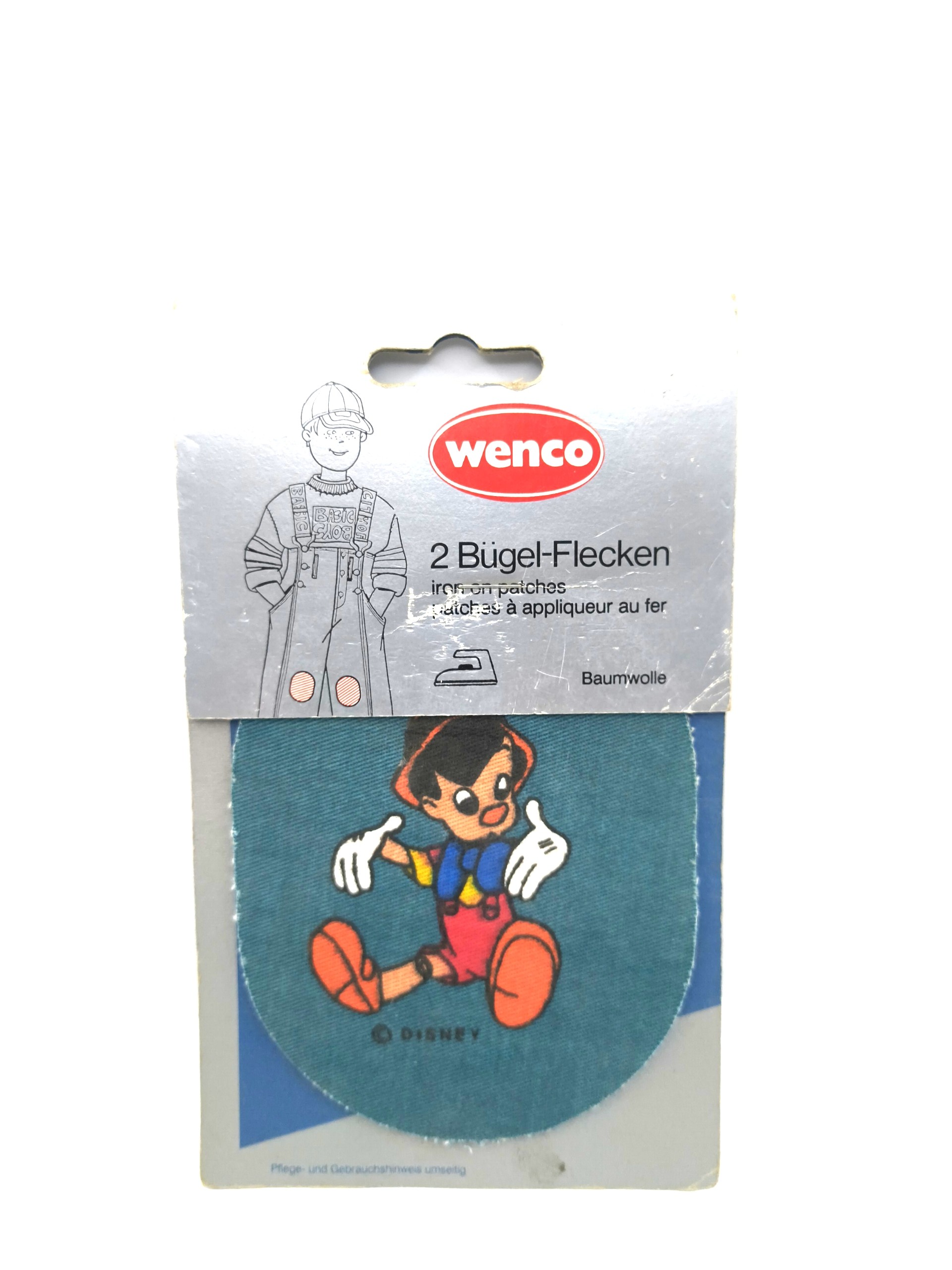 Pinocchio cartoon character badge from the show