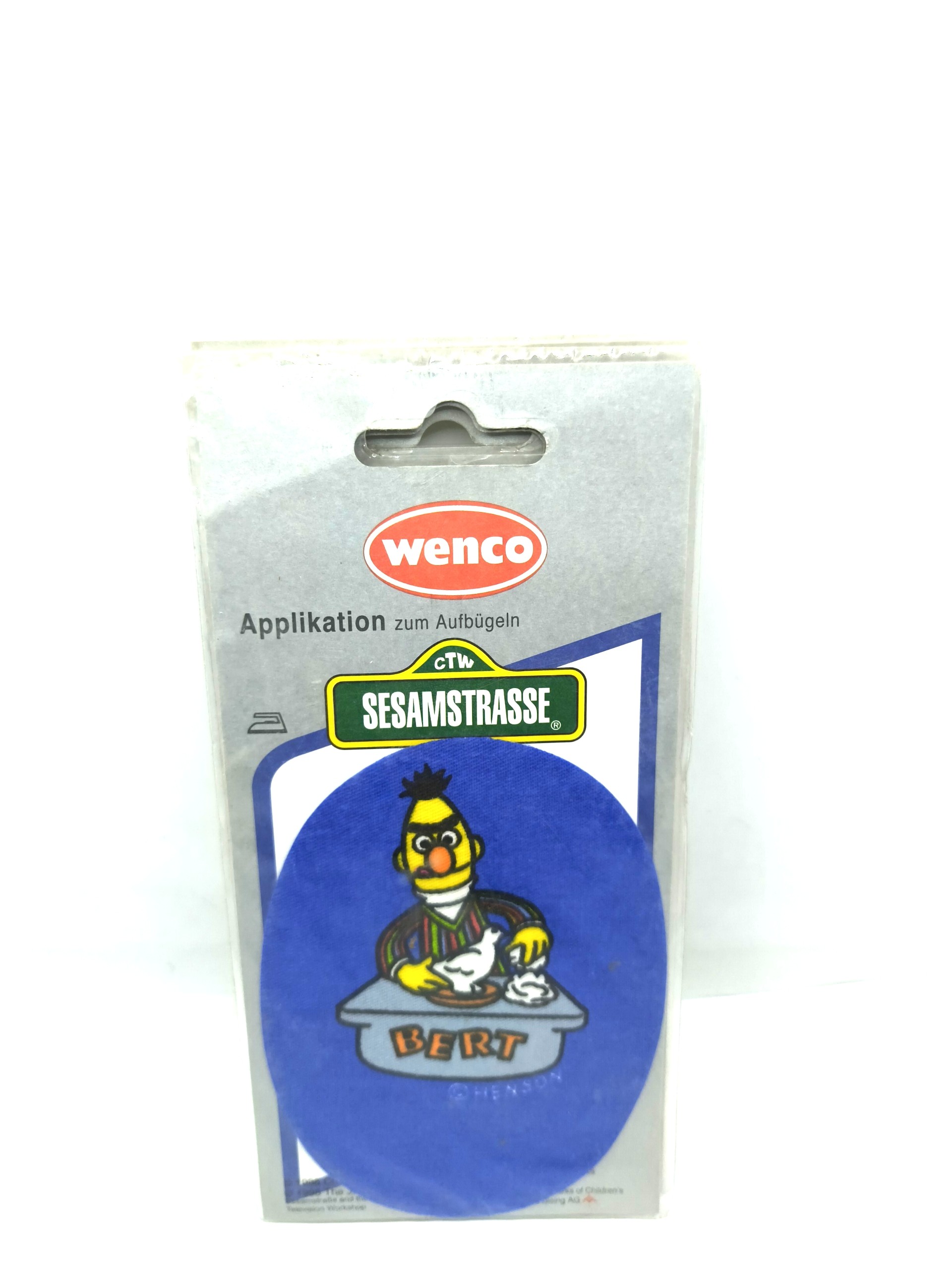 Badge featuring the cartoon character "Bert" from the "Sesame Street" program
